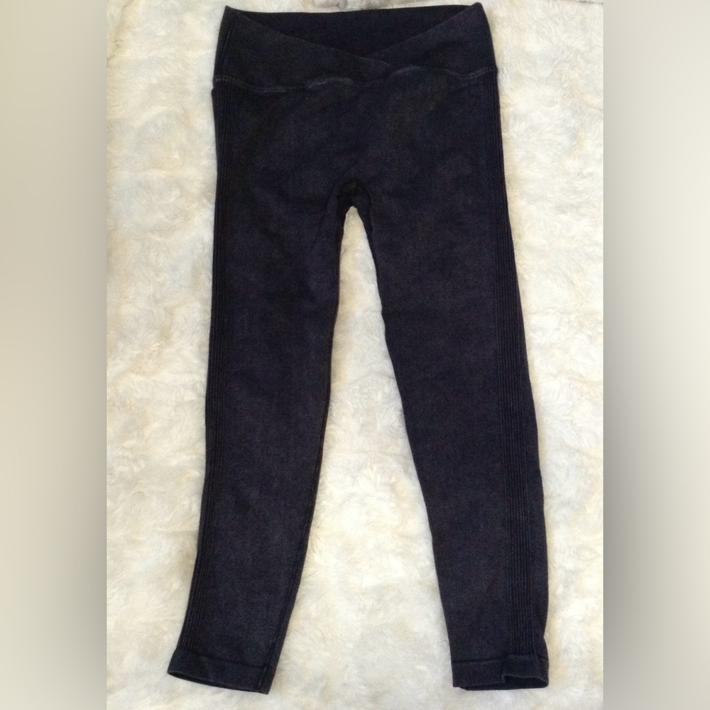 Be-lux Butt Enhancing DarkGray Seamless Leggings Sz XL